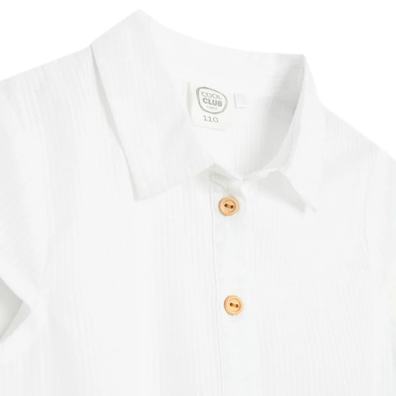 Cool Club by SMYK WHITE COTTON BLOUSE S/S